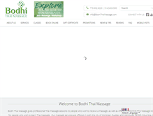 Tablet Screenshot of bodhithaimassage.com